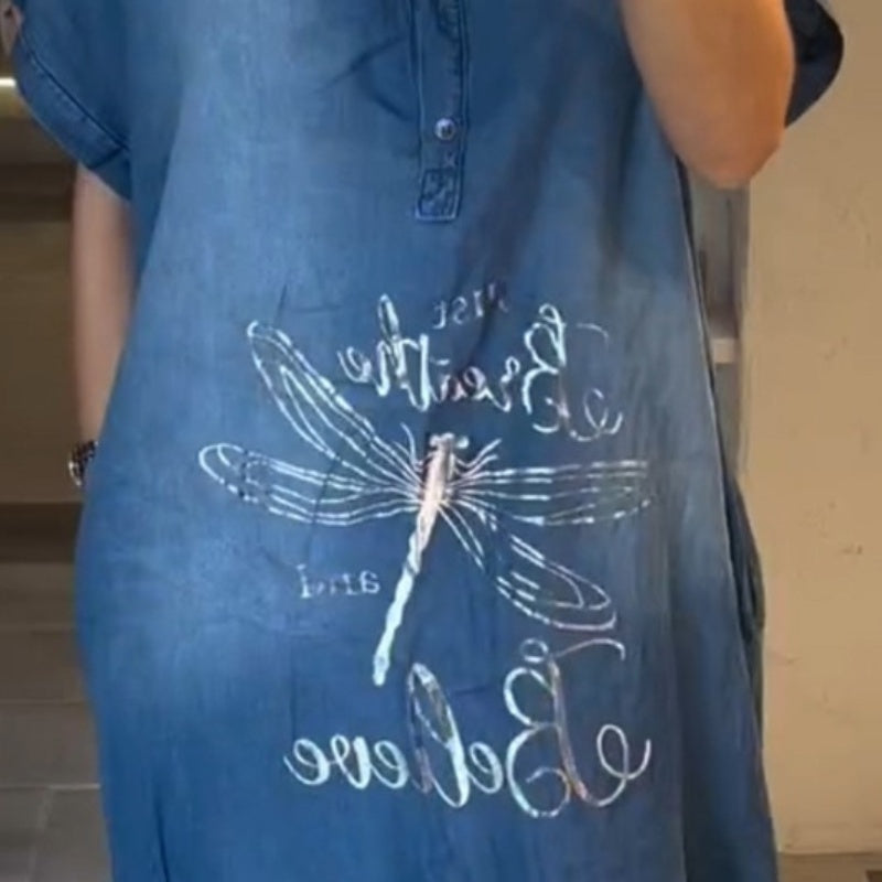 Lori | Leichtes V-Ausschnitt-Kleid für Gelegenheiten