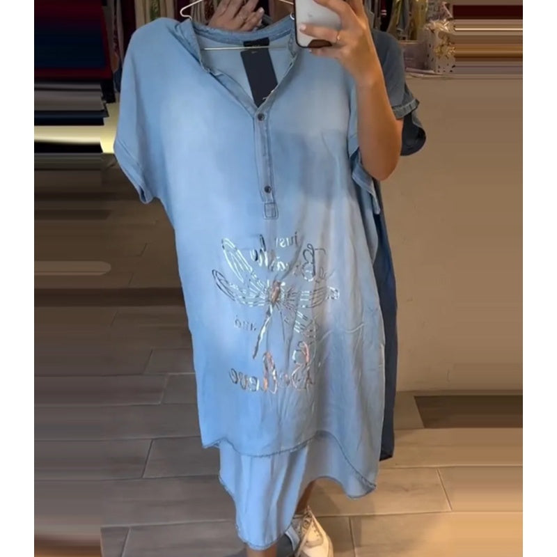 Lori | Leichtes V-Ausschnitt-Kleid für Gelegenheiten