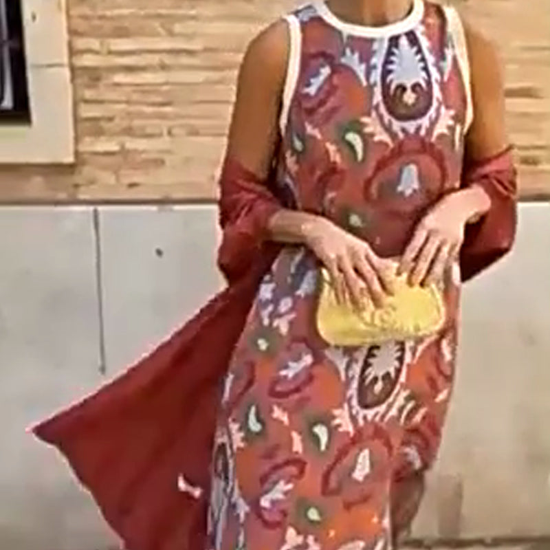 Beck | Damen-Zweiteiler: Ärmelloses Maxikleid & Sommerjacke