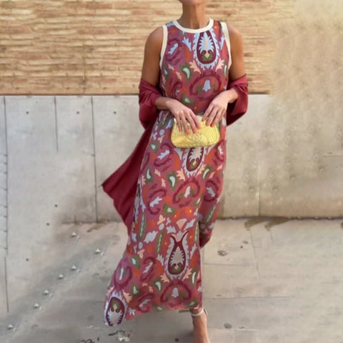 Beck | Damen-Zweiteiler: Ärmelloses Maxikleid & Sommerjacke