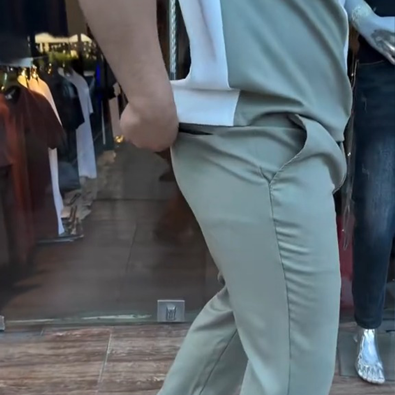 Veronica | Lässiges Set mit Rundhalstop und Hose für Herren