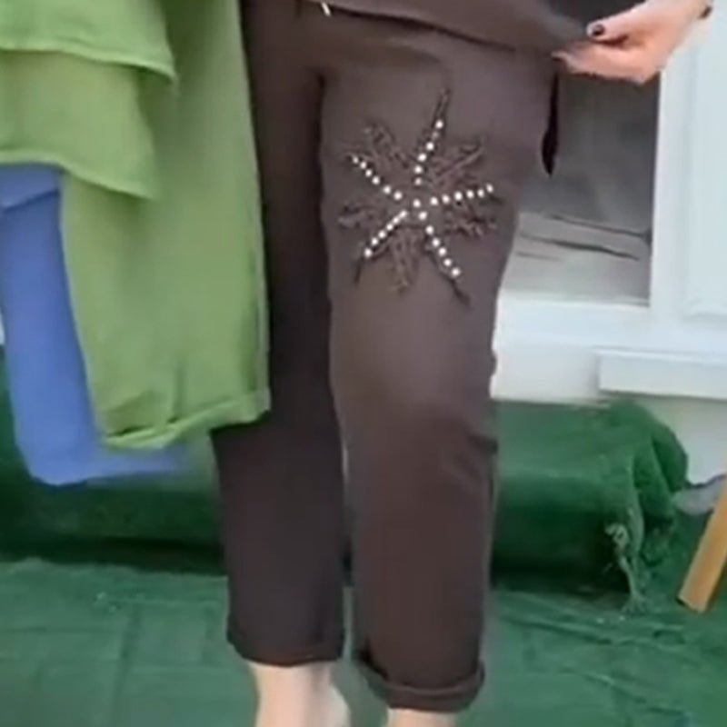 Valentin | Lockeres, atmungsaktives Zweiteiler-Set aus Baumwolle und Leinen für Damen