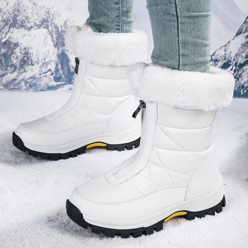 Halsey | Elegante Winterstiefel Damen - Warme Reißverschluss-Stiefel für fashion trends