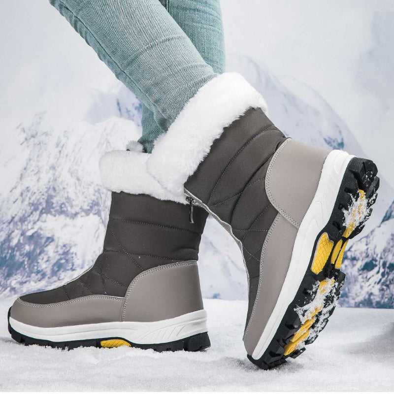 Halsey | Elegante Winterstiefel Damen - Warme Reißverschluss-Stiefel für fashion trends