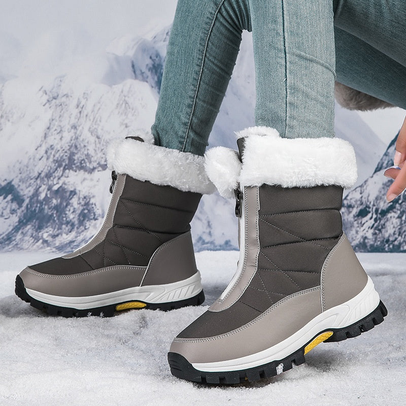 Halsey | Elegante Winterstiefel Damen - Warme Reißverschluss-Stiefel für fashion trends