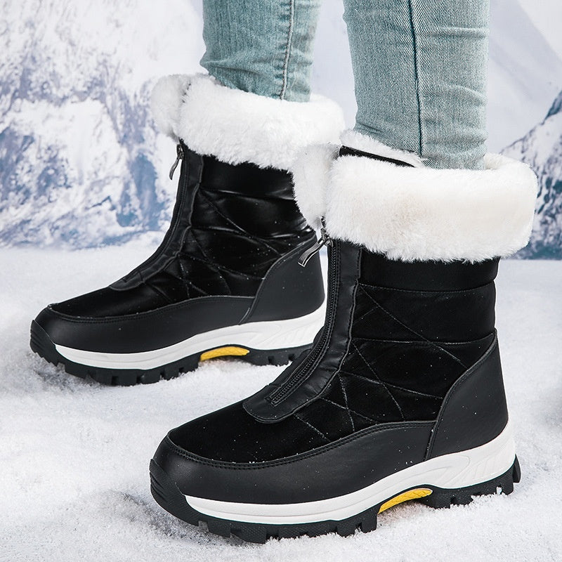 Halsey | Elegante Winterstiefel Damen - Warme Reißverschluss-Stiefel für fashion trends