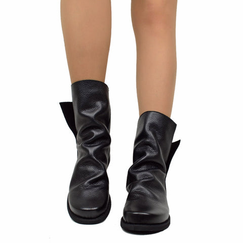 Natalie | Biker Stiefeletten - Italienische Lederstiefeletten für fashion trends