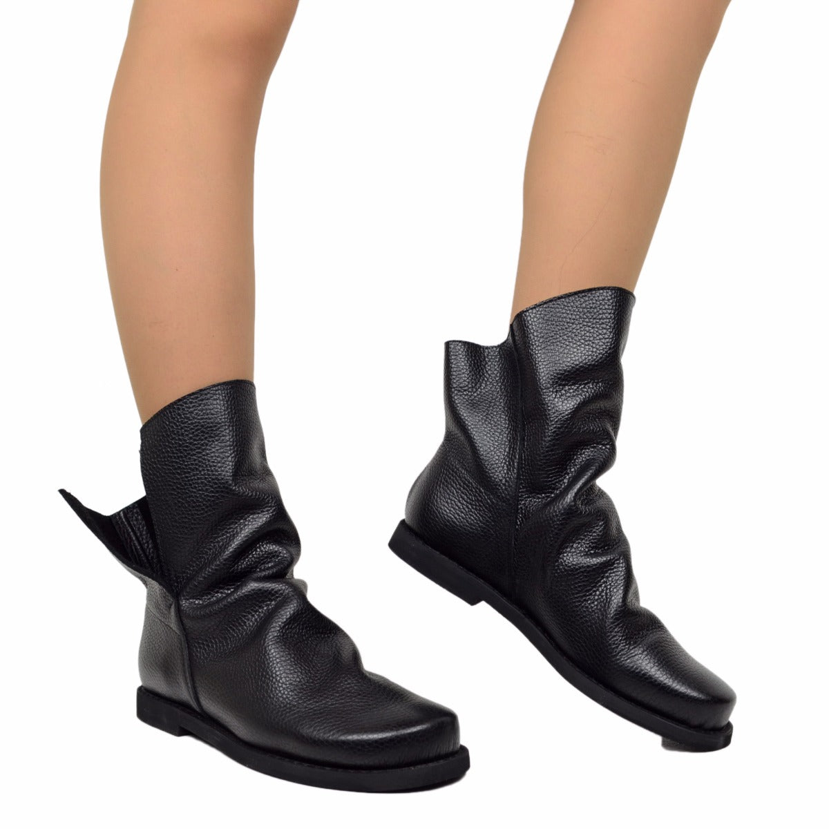 Natalie | Biker Stiefeletten - Italienische Lederstiefeletten für fashion trends