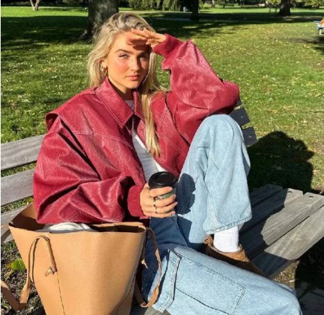 Tate | Übergrößen Lederjacke