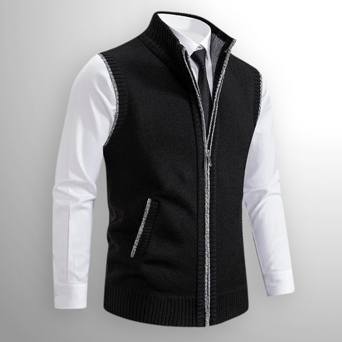 Alexander | Harrison Sweatervest mit vollem Reißverschluss
