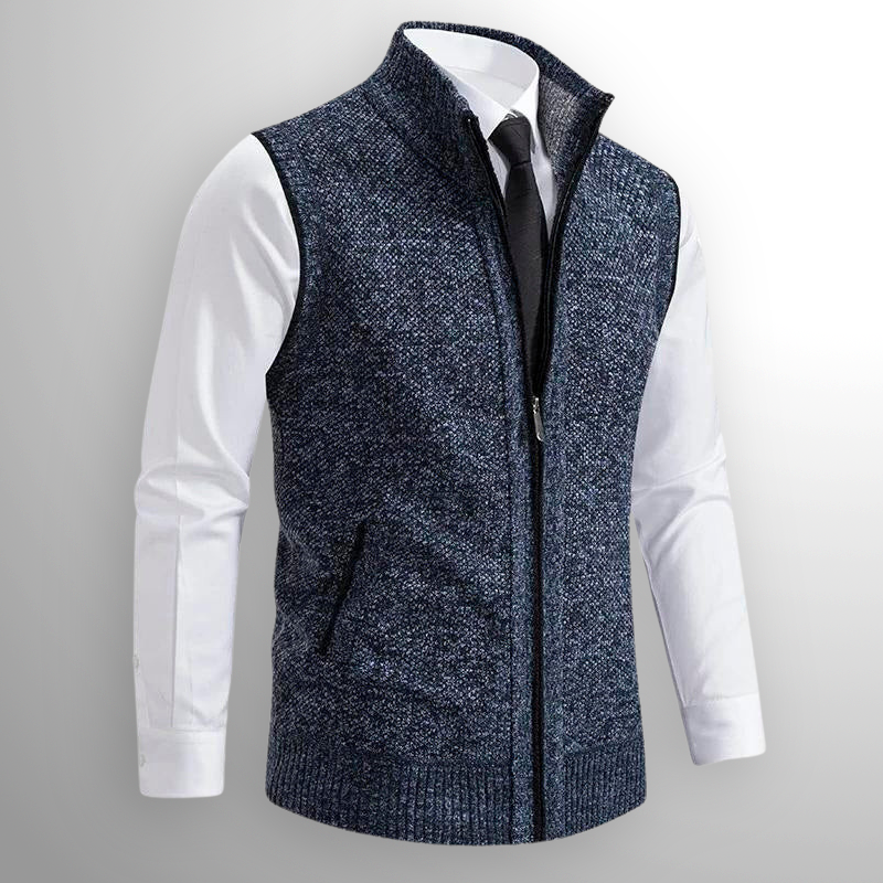 Alexander | Harrison Sweatervest mit vollem Reißverschluss