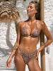 Kassandra | Leopardenmuster umkehrbarer Bikini-Oberteil