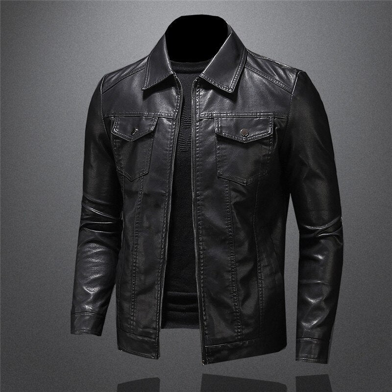 James | Premiumqualität Herren Lederjacke