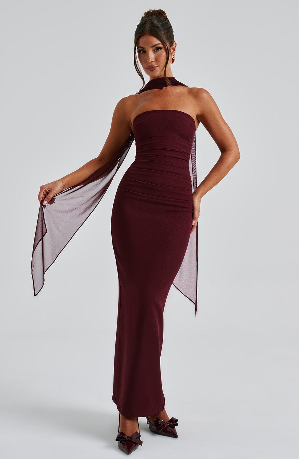Julienne | Maxikleid - Cherry Lacquer - Maxikleid - Cherry Lacquer | Dress